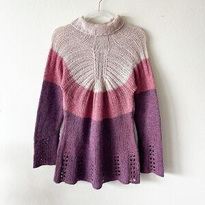 Anthropologie Sleeping on Snow Alpaca Blend Mock Neck Knit Sweater
